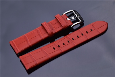 Leather Strap 24mm (Red)