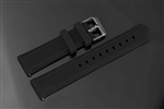 Silicone Strap 20mm - Black