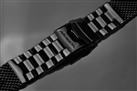 Mesh Bracelet Polished 22mm (IP BLACK)