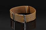Leather Nato Strap 22mm Fit up to 8" Wrist