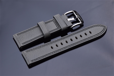 Leather Strap 24mm (Grey)