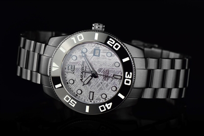 Montre Automatique Homme Avec Cadran En Véritable Météorite - Mouvement NH35 - Neuf