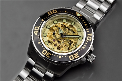 Japanese Miyota 8N24 Skeleton Automatic Watch