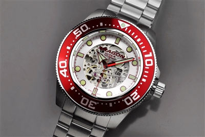 Japanese Miyota 8N24 Skeleton Automatic Watch