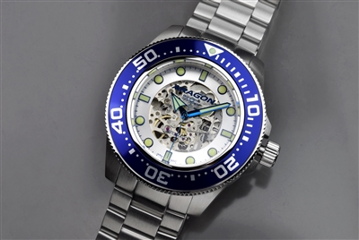 Japanese Miyota 8N24 Skeleton Automatic Watch