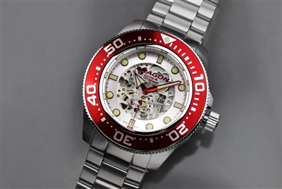 Japanese Miyota 8N24 Skeleton Automatic Watch