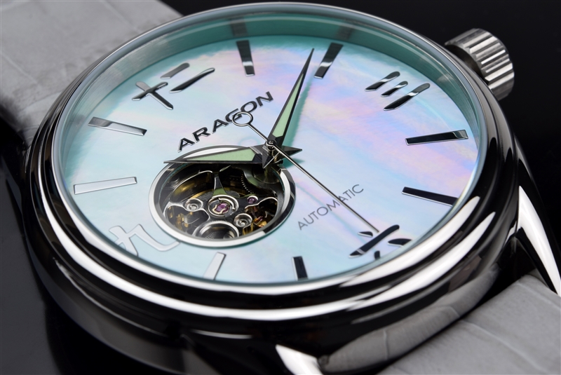 Japanese SII NH38 Open Heart Automatic Watch