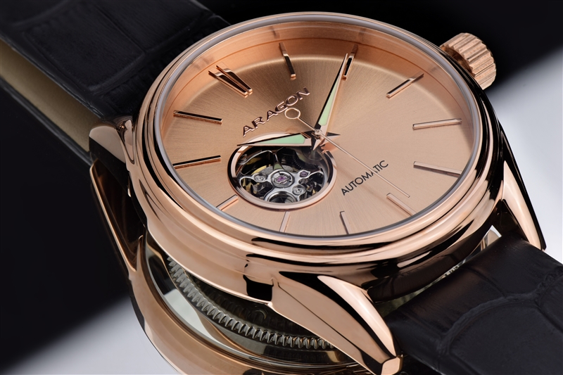 Japanese SII NH38 Open Heart Automatic Watch
