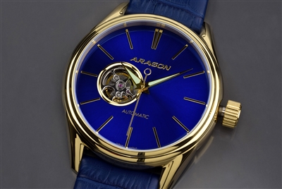 Japanese SII NH38 Open Heart Automatic Watch