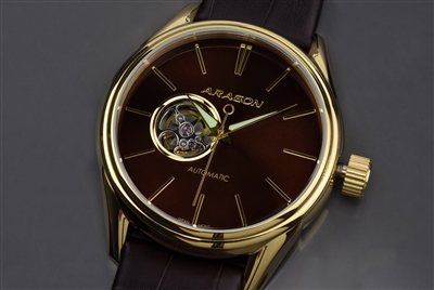 Japanese SII NH38 Open Heart Automatic Watch