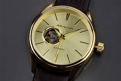 Japanese SII NH38 Open Heart Automatic Watch