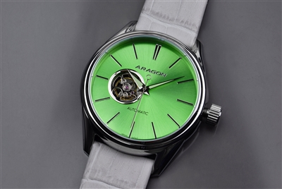 Japanese SII NH38 Open Heart Automatic Watch