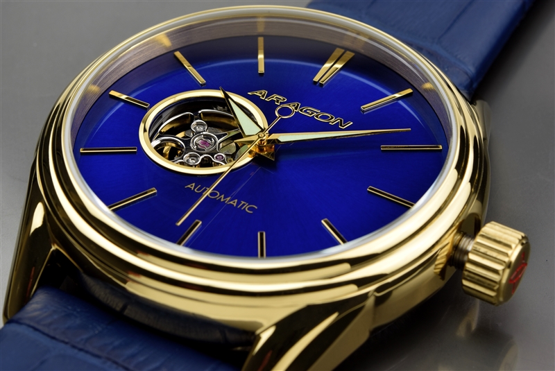 Japanese SII NH38 Open Heart Automatic Watch