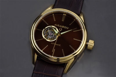 Japanese SII NH38 Open Heart Automatic Watch