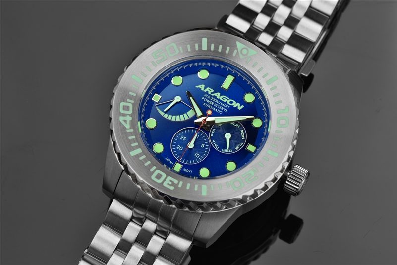 ARAGON 自動巻き腕時計 500m防水 ARAGON Divemaster EVO 50 Power Reserve Automatic