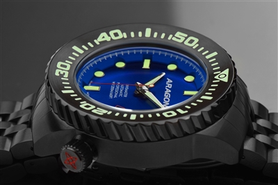 Montre Plongeuse Aragon Divemaster Evo Automatique - 45mm, 200m, Ormeau, 24 Rubis, Neuve