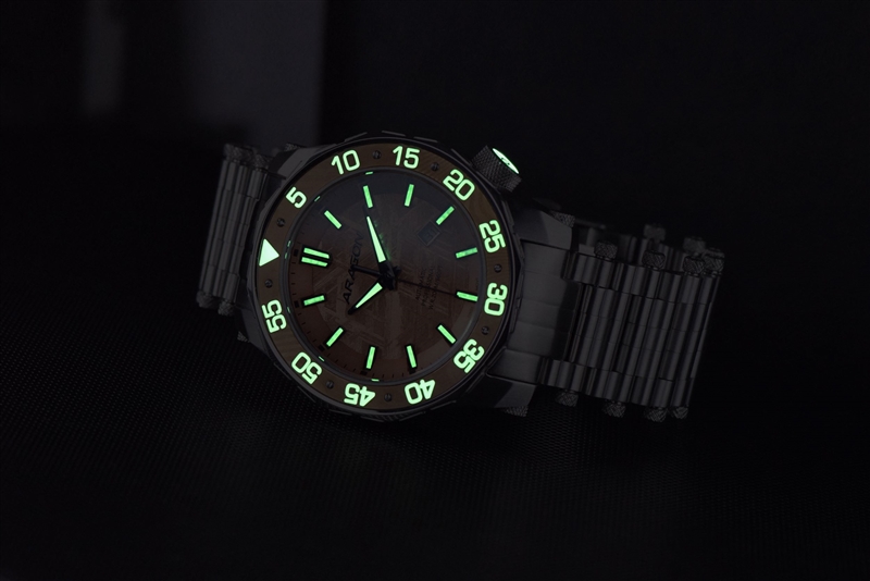 ARAGON Sea Charger Meteorite Swiss Automatic with Titanium